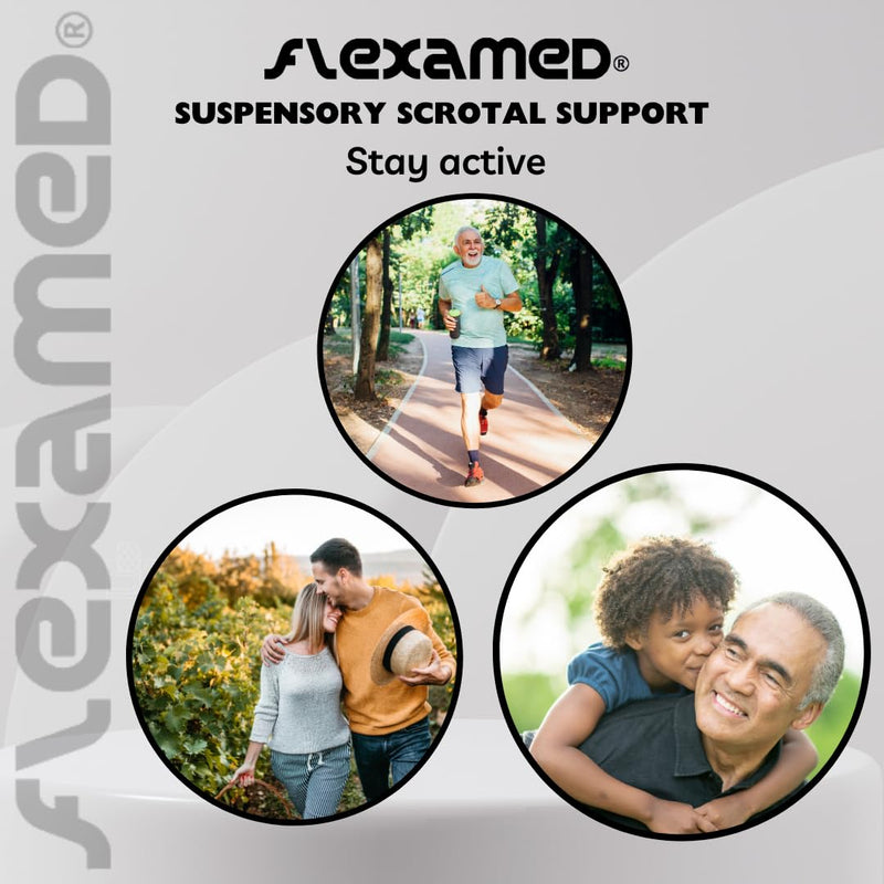 Scrotal Suspensory Groin Support Adjustable Elastic Waist Band XL