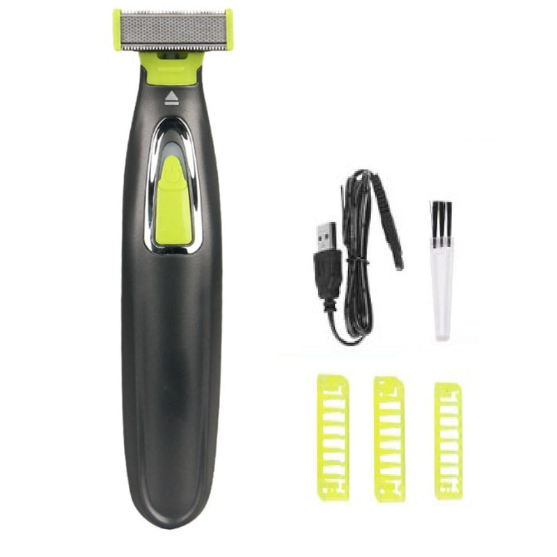 Beard Trimmer for Men, Rechargeable Mens Grooming Kit Washable Mens Electric Razors for Shaving Face, Beard, Mustache Trimmer and Hair Clippers, Double Sided Tooth Razors Face Trimmer for Men