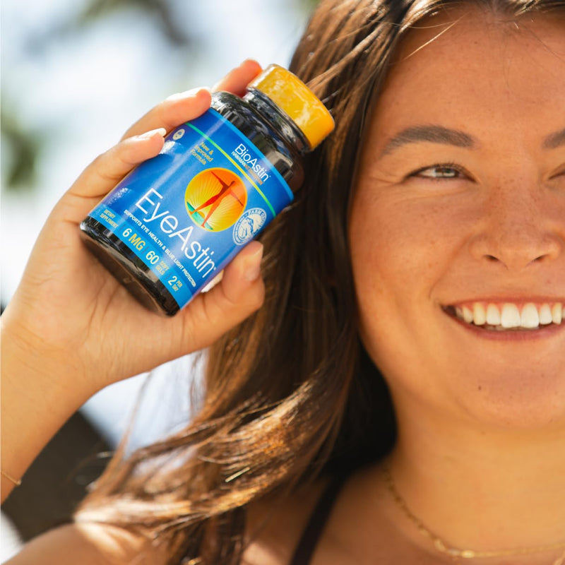 [Australia] - EyeAstin, BioAstin Hawaiian Astaxanthin with Lutein & Zeaxanthin, Supports Eye Health Naturally, 60 Count EyeAstin 