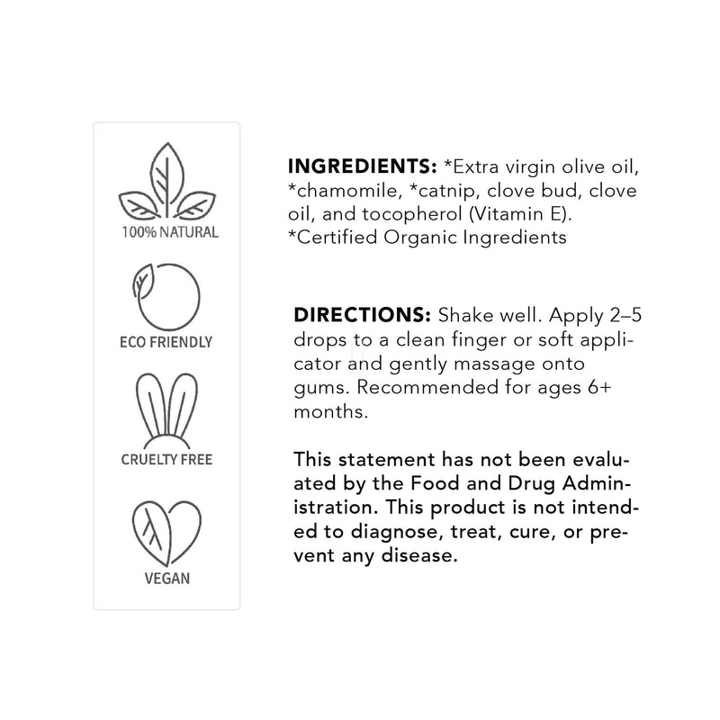 [Australia] - Balm Baby Teething Rescue Kit ‚Äì 100% Natural Calming Tincture & Topical Teething Oil Rub | Kids Relief for Gum Inflamation & Discomfort - Organic, Safe and Gentle - Glass Bottles 