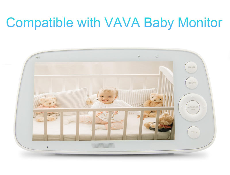 [Australia] - LEFXMOPHY Charger for VAVA Baby Monitor Handheld Screen Parent Unit 5V Power Cord UL Aadpter with 5ft White Cable (Not for Cam) 