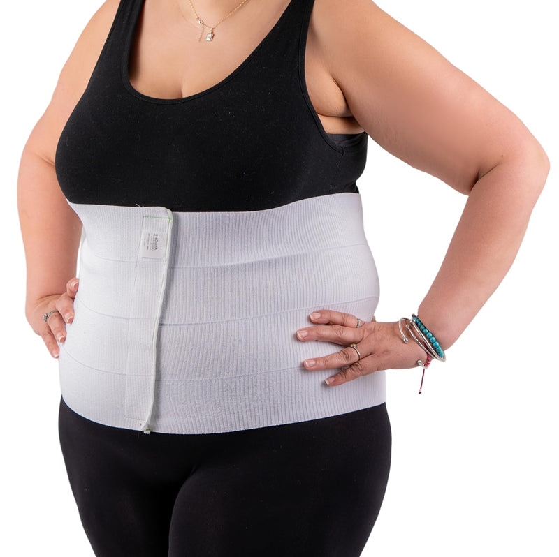 4 Panel, 12" high, Plus Size Post Surgery Abdominal Binder, Fits 46" to 62" Waist L/XL (46" to 62")