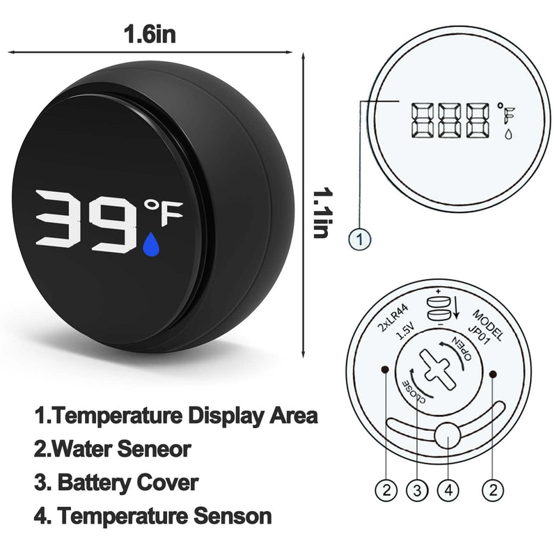 [Australia] - Palksky Ice Bath Thermometer, Waterproof Floating Water Thermometer for Ice Bath, Pool Thermometer, Cold Plunge Ice Bath Thermometer Accessories, Baby Bath Thermometer 