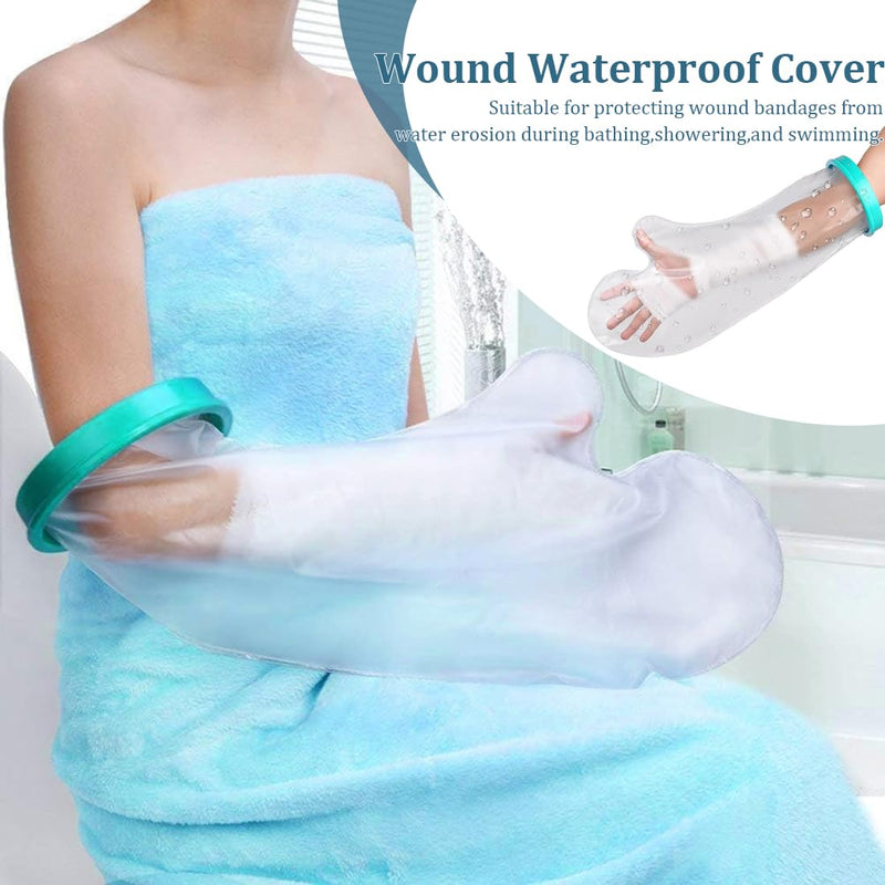 [Australia] - Hand shower protection, arm protection, waterproof cast arm for adults, waterproof, waterproof to keep the wound and bandage dry for bathroom shower 