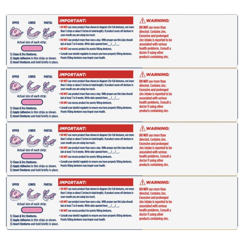 [Australia] - Fixodent Ultra Max Hold Secure Denture Adhesive Cream for Full and Partial Denture Wearers, 2.2oz (Pack of 4) 2.4oz (Pack of 4) 