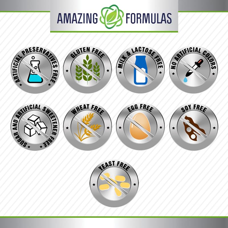 [Australia] - Amazing Formulas Tribulus Extract Supplement | 1000 Mg Per Serving | 180 Tablets | Non-GMO | Gluten Free | Made in USA Unflavored 