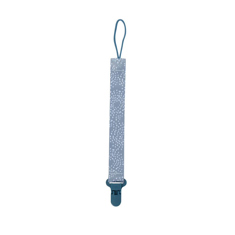 [Australia] - Nuby Pacifinder Pacifier Clip, 2 Pack Pacifier Holder for Boy, Blue Dots and Green Dino 