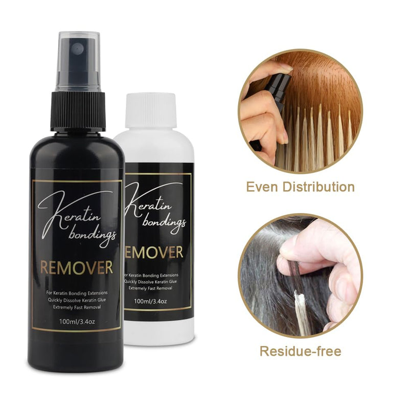 [Australia] - Keratin Extension Tool Kit Hair Extension Pliers K/I/U/V Tip Hair Extensions Bonding Cutter 20g Italian Keratin Glue Beads for Fusion Keratin Bonding Glue Remover for Pre-bonded Extensions Clear 