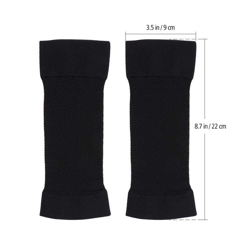 [Australia] - LIOOBO 2 Pairs Compression Arm Sleeves Lymphedema Arm Warmer Shaper Arm Sleeves Arm Socks Arm Cuff Compression Sleeve for Elbow Arm Sleeve 