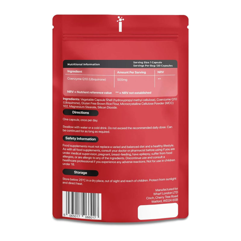 CoQ10 Supplement High Strength 500mg - Q10 Coenzyme by iSupplement |120 One-Per-Day Capsules (4-Month Supply)