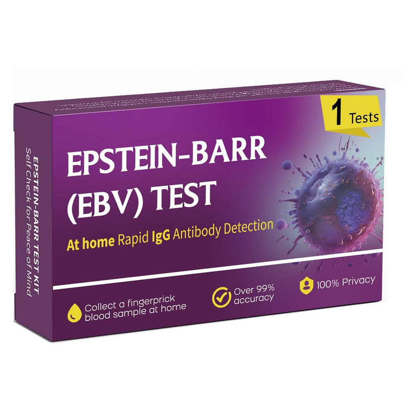 Epstein Barr (EBV) at-Home Test Kit | Detects IgG Response to VCA & EBNA | 15-Minute Rapid Result | Easy Fingerstick Sample