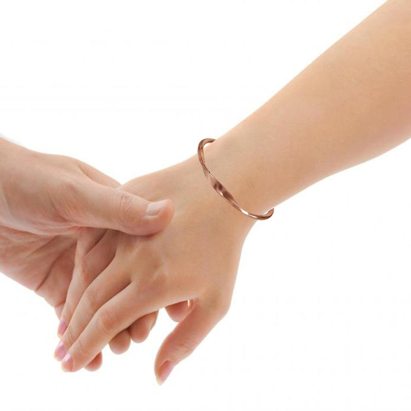 [Australia] - Touchstone Copper bracelet Tibetan style. Hand forged with solid and high gauge pure copper. Twisted Copper 
