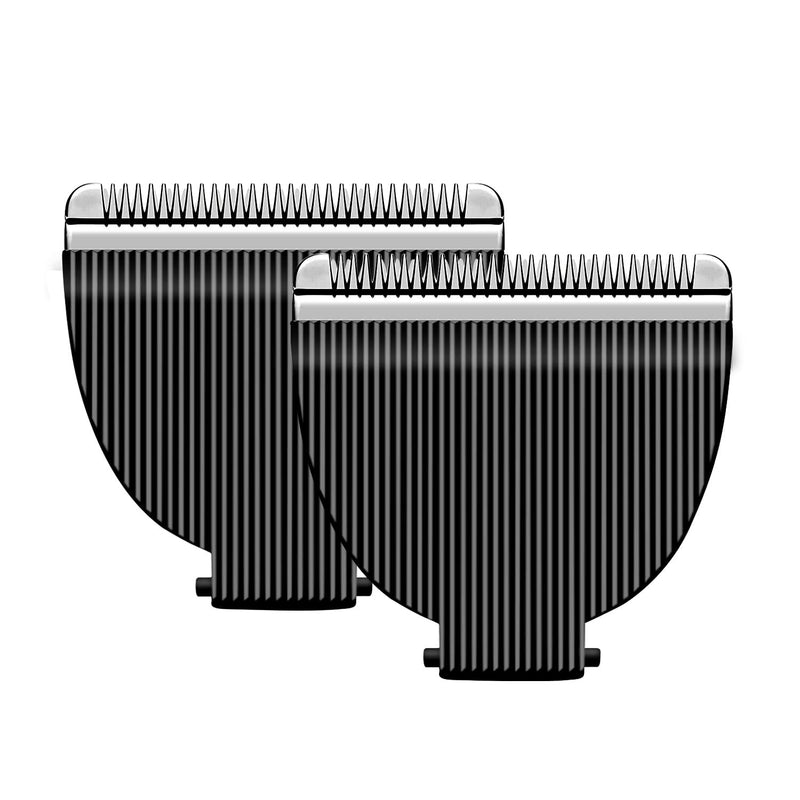 2 Pack Professional Electric Body & Pubic Hair Trimmer Replacement Blade,Compatible with Meridian Shaver Grooming Trimmer,Made of Ceramic Blade & Stainless Steel Blade (Black) 2 pack-black