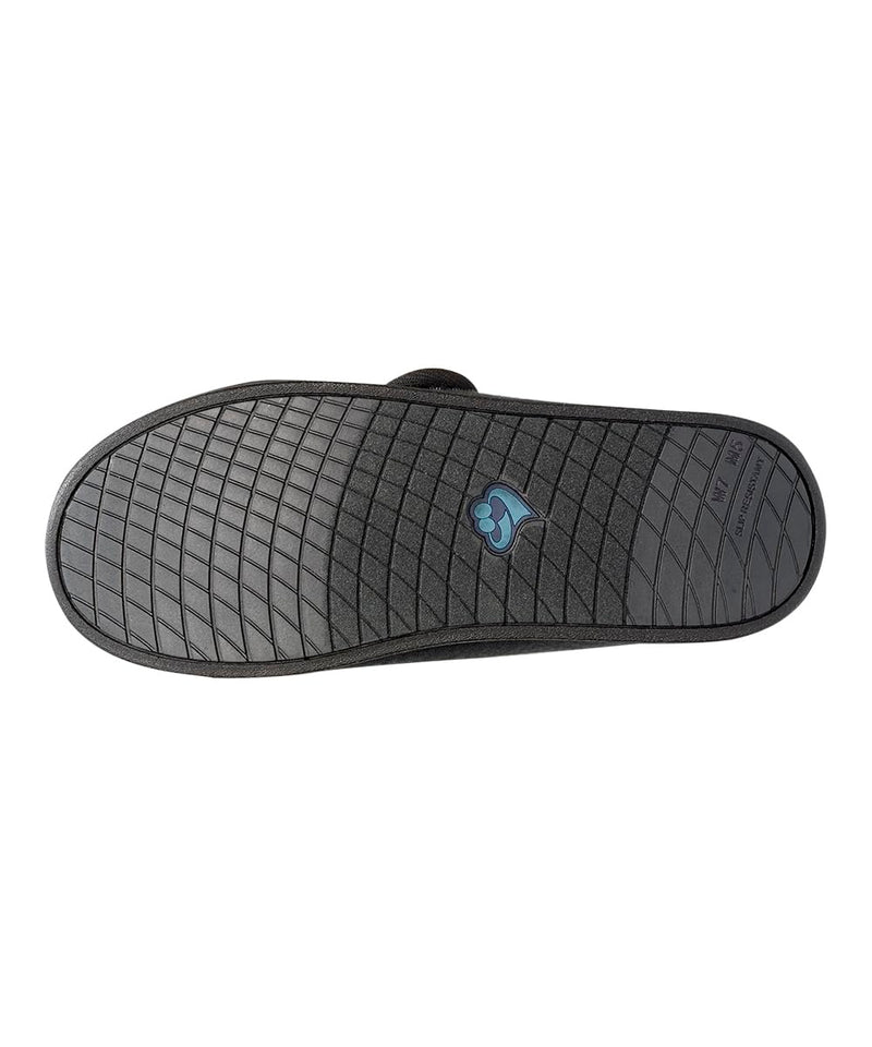[Australia] - Silvert's Adaptive Clothing & Footwear Women‚Äôs Extra Wide Easy Closure Jewel Slippers for Seniors 8 X-Wide Brushed Black/Black 