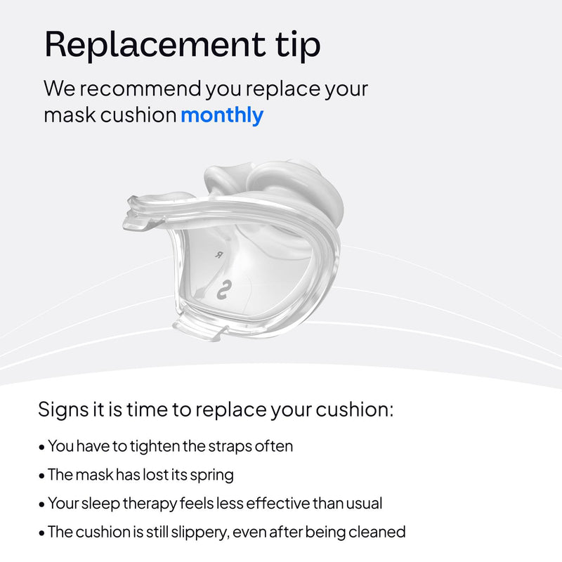 [Australia] - ResMed P10 Nasal Pillow Cushion - Replacement Silicone CPAP Mask Cushion - Frame System & Headgear Not Included - Premium CPAP Accessory - Small 