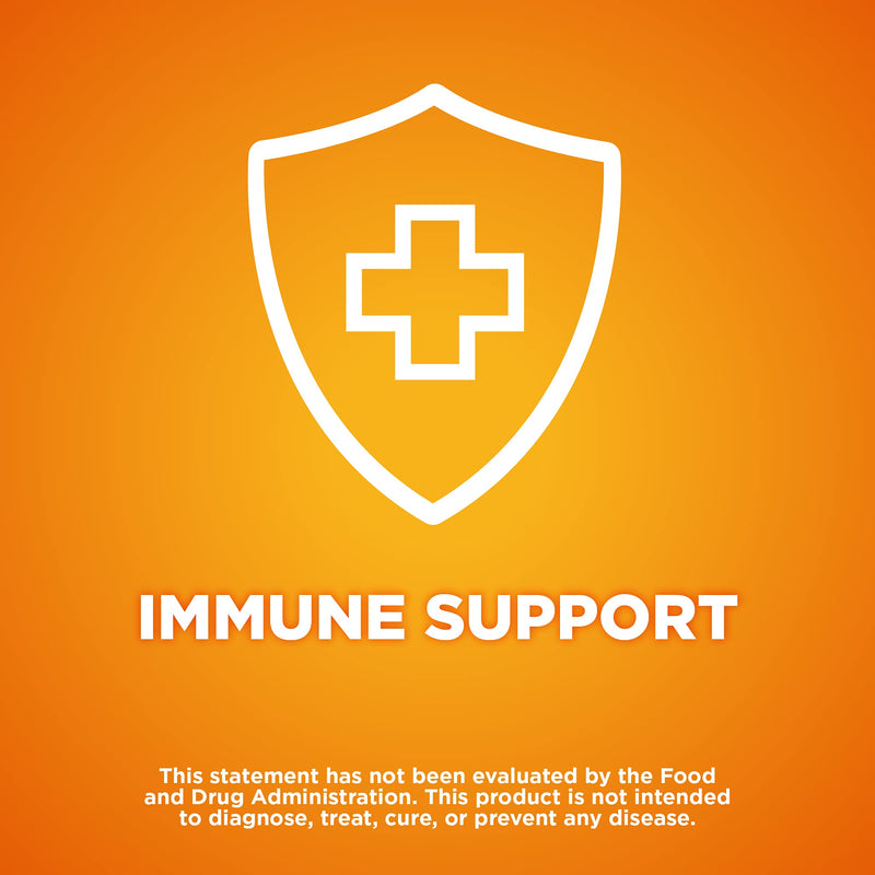Amazon Basic Care Immune Support Citrus Chewable Tablets with Antioxidants, Vitamin D and Immune System Support, 32 Count 32 Count (Pack of 1)