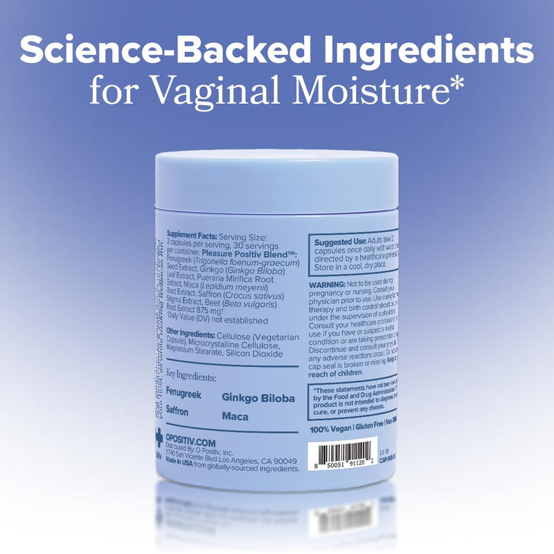 [Australia] - MENO Vaginal Moisture Support Capsules ‚Äì OBGYN-Formulated to Support Healthy Vaginal Moisture, Mood & Relaxation ‚Äì Hormone-Free Supplements with Maca Root & Fenugreek Seed Extract ‚Äì 30 Servings Vaginal Moisture Capsules (Pack of 1) 