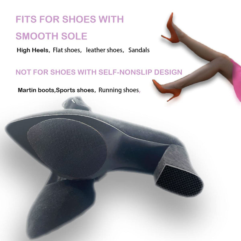 [Australia] - Non-Slip Shoes Pads Sole Protectors Adhesive, High Heels Anti-Slip Shoe Grips (Black 4pairs) Black 4pairs 