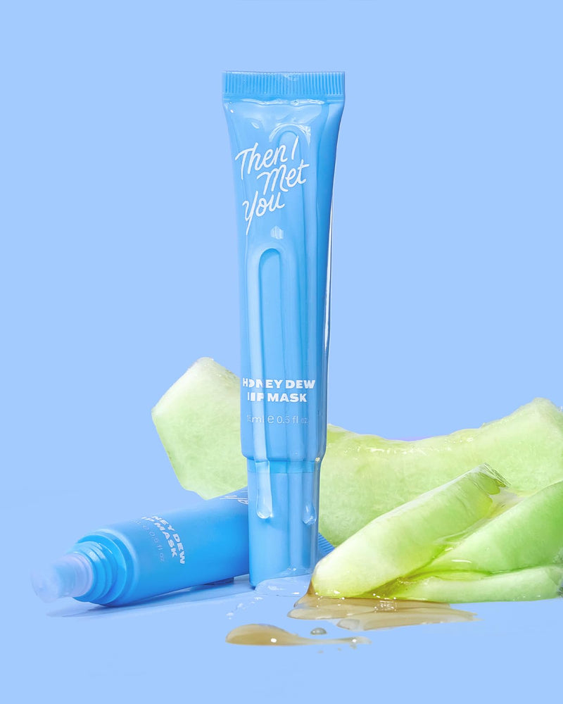 [Australia] - Then I Met You Honey Dew Lip Mask, Nourishing & Moisturizing Lip Mask & Exfoliating Balm with Honeydew, Squalane plus Honey Extract, 0.5 oz 