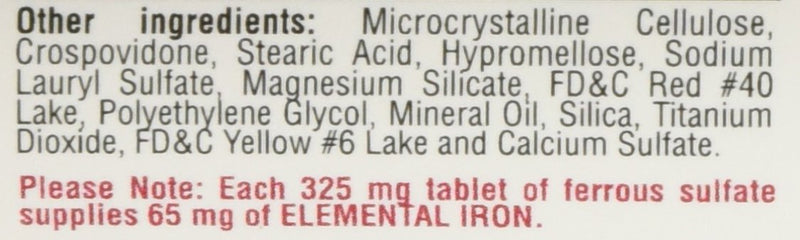 [Australia] - Major FeroSul Ferrous Sulfate 325mg, 100 Iron Supplement Tablets each (Value Pack of 3) 100 Count (Pack of 3) 