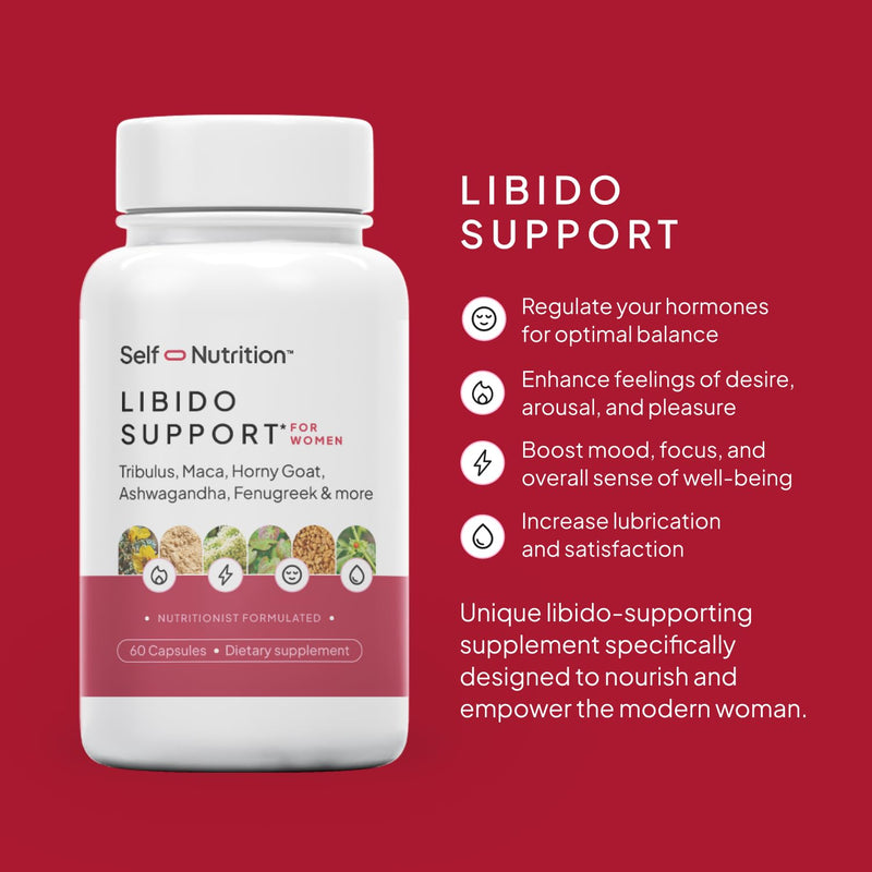 [Australia] - Libido Support for Women, Sensitivity & Desire, Libido Booster for Women with Horny Goat Weed, maca, tribulus, ashwagandha & More - Vegan, USA, Keto, Third-Party Testing - 60 Capsules. 