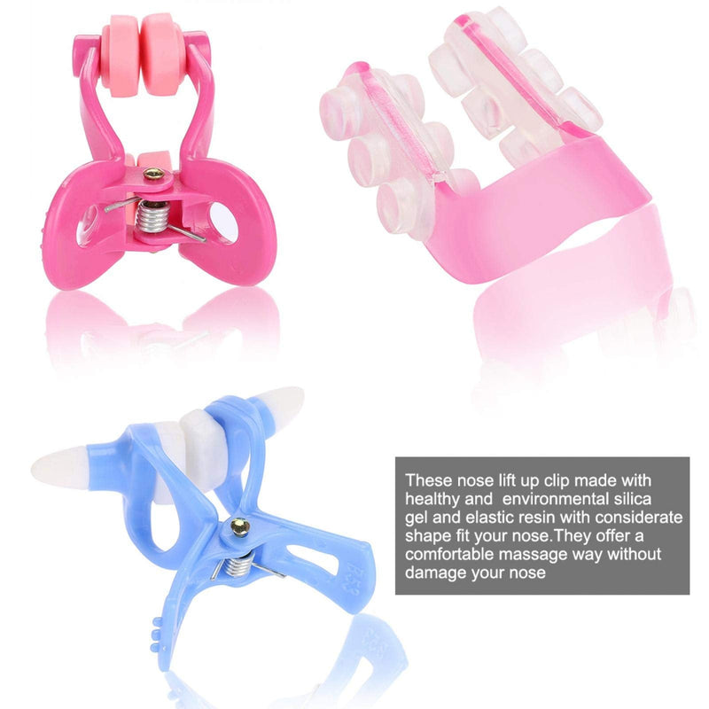 [Australia] - Nose shaper clip for reducing nose, 3 pieces silicone nose lifter nose correction clips, straightener nose splint for a straight nose, nose straightener face beauty tool set - safe and effective 