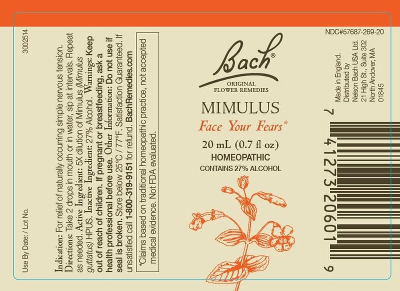 [Australia] - Bach Original Flower Remedies 2-Pack, Have Confidence" - Mimulus, Larch, Homeopathic Flower Essences, Vegan, 20mL Dropper x2 Mimulus and Larch 