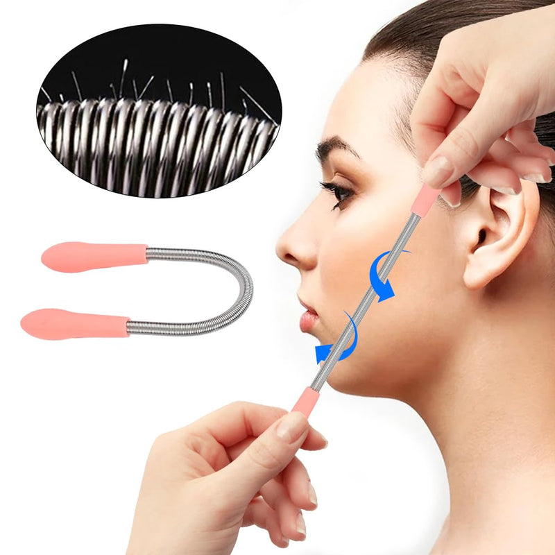 [Australia] - Epilator, Facial Hair Remover, Facial Razor Women Stainless Steel Manual Epilator Facial Hair Roller Threading Tools Face Portable Epilator Beauty Tool Upper Lip Chin Cheeks 