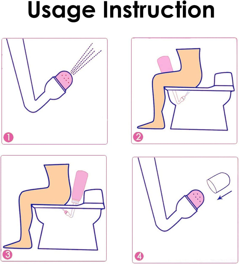 [Australia] - RUFCRIL Mini Peri Bottle, 350ml Portable Travel Bidet with Extra Ring and Carry Bag, TPE Material for High Temperature Resistance, Essentials for Postpartum Perineal Care,Hemorrhoid Treatment, Pink 