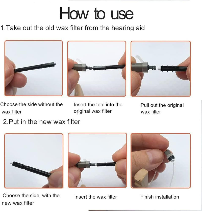 Cerustop Wax Filters(4 Packs-8 Individual Filters in Each Pack=32 Filters in Total) for Most Phonak,GN Resound,Unitron,Advance and Audionova,Widex and Signia Hearing Aids(See Photos & Description). | Hearing Aid Wax Filter