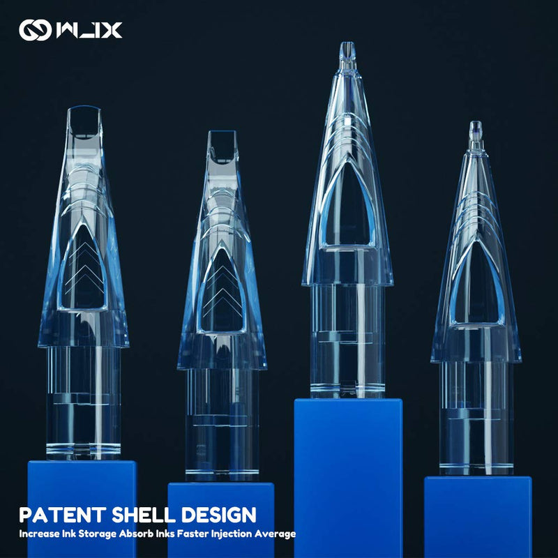 [Australia] - WJX Tattoo Cartridges 20Pcs Disposable Needles Round Liner 0803RL 