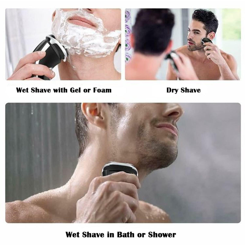 SH60/72 Replacement Head Compatible with Philips S6000 Razors, SH60 Replacement Blades Compatible with Norelco Series 6000 Shaver, SH60 Shaving Head Replacement for S6880/81, S6810/82, S6850/85 3 Count (Pack of 1)