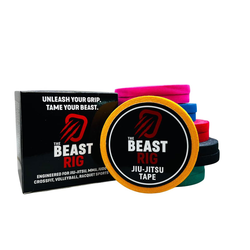 Athletic Tape for Jiu-Jitsu (BJJ), Judo, MMA, Crossfit, Volleyball and Racket Sports (8 Rolls - 45 feet per roll) (Orange) Orange