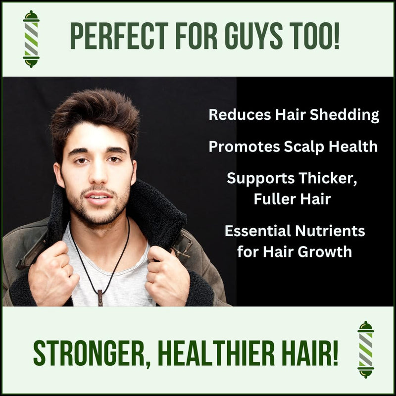 LikeLox Hair Growth Supplement for Women & Men – Biotin, Zinc, Silica & Iron | Thicker Strands & Reduced Thinning Support | Vegan Vitamins for Regrowth, Strength & Volume | UK Made