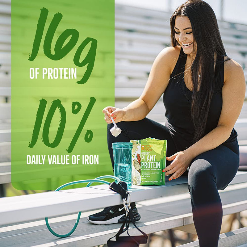 [Australia] - BetterBody Foods Organic Plant Based Protein Powder, - 16g of Protein, Vegan, Low Net Carbs, Gluten Free, Dairy Free, No Sugar Added, Soy Free, Non-GMO, 12.7 Ounces 