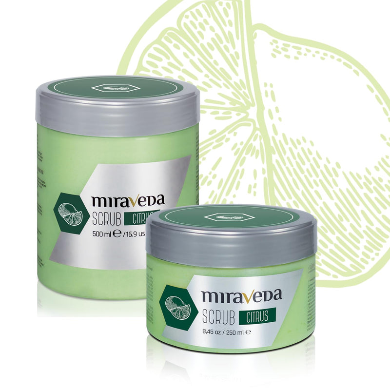 [Australia] - Miraveda by Italwax Citrus Scrub - 500ml / 16.9fl.oz – With coconut oil and lime for a delicate citrus note – Ideal for hand care 16.9 Fl Oz (Pack of 1) 