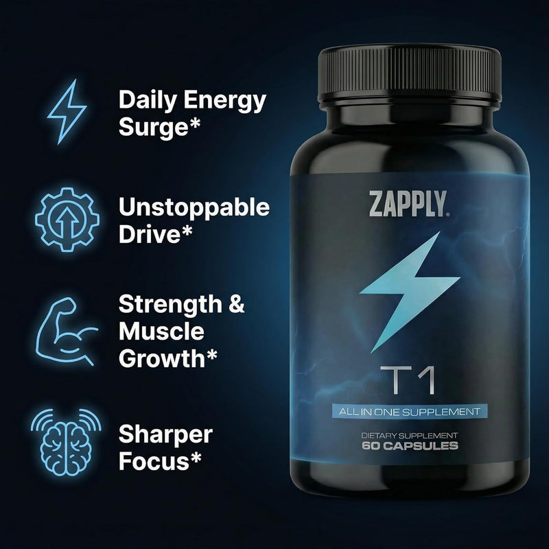 Testo Charge Booster Pro - Booster ProSupplement Natural Capsules, T1 - ProVitamin Advanced Formula, Zapply T1 Multivitamin Overall Health Wellness