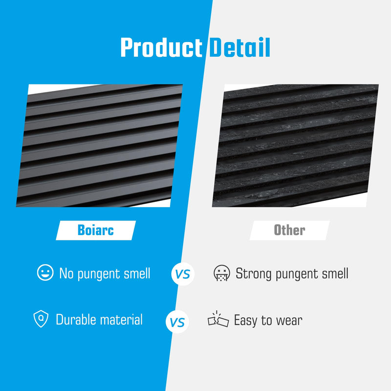[Australia] - Threshold Ramps for Doorways Self-Adhesive Rubber Ramps for Door Threshold Rubber Door Threshold Ramp for Wheelchair for Doorways, Curb, Power Scooters, Bathroom (Black, 0.4'' Rise-3.3Ft Long) Black 