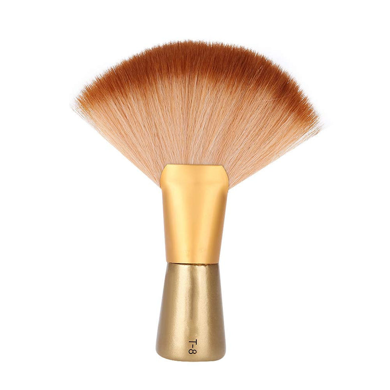 [Australia] - Soft Fan-Shaped Neck Duster Brush, Large Sweep Hair and Face Cleaning Brush for Salon Stylists and Barbers 