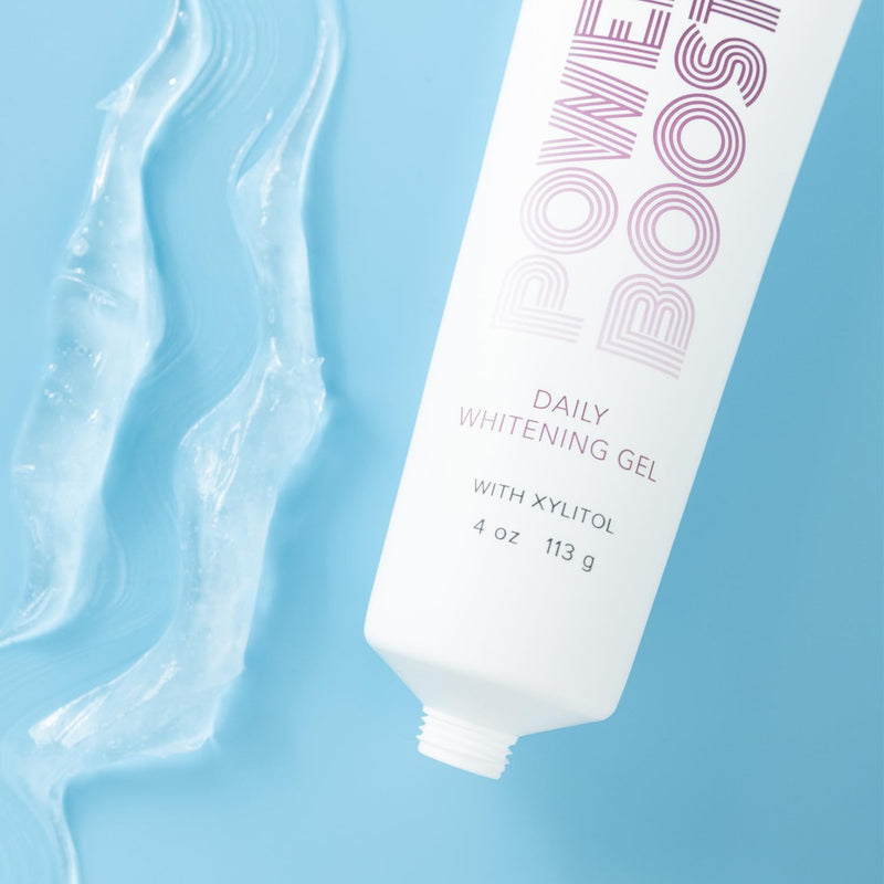 IntelliWHiTE Power Boost Daily Whitening Gel – Dentist Grade 5% Hydrogen Peroxide Teeth Whitening Gel, Simply Add to Toothpaste, Sensitive Teeth Safe, Enamel-Safe, Gum Care, 4 Month Supply