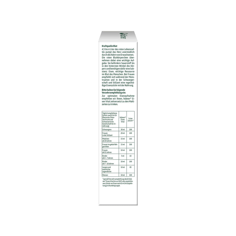 [Australia] - hübner Eisen Vital® F iron liquid drinking juice 500 ml 