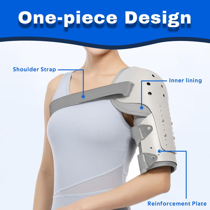 TARSHYRY Medium Humeral Shaft Fracture Splint, Lightweight and Breathable, Upper Arm Brace, Left/Right Arm,Bone Humerus Fracture for Men and Women (Right Shoulder) Right Shoulder