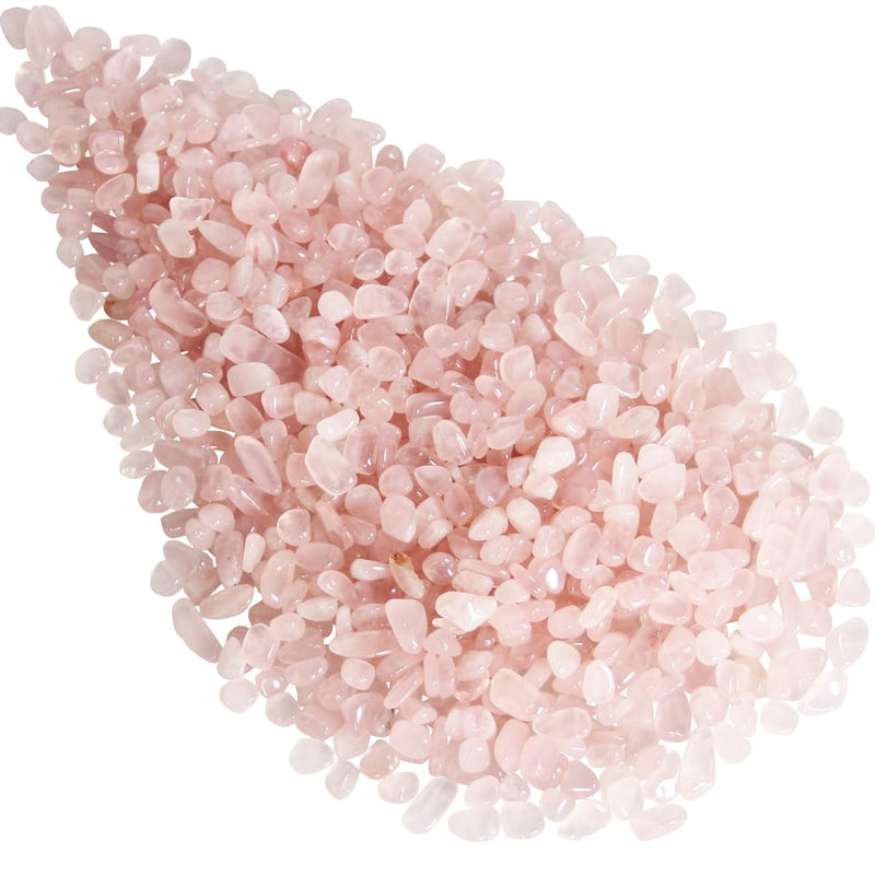 [Australia] - 500 grams of mini rose quartz gemstones charging stones granules/mini chips, mini rose quartz healing stones, mini rose quartz tumbled stones, packed in a gift box 