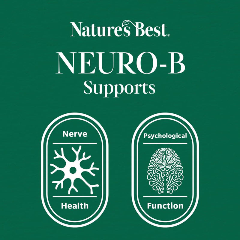 Nature's Best Neuro-B, Vitamin B Complex 1-a-Day - UK Made - 90 Tablets (3 Months' Supply)
