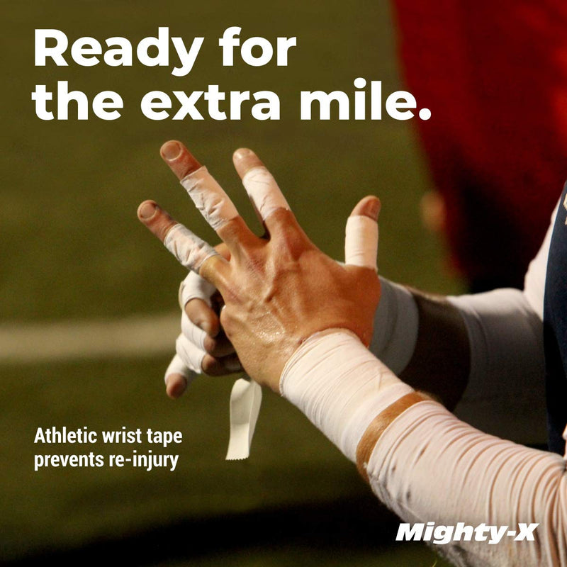 Save 10% on Waterproof Kinesiology Tape - 3 Uncut Rolls - 16.4ft Kinetic Tape with Great Adhesion (Latex Free) + White Athletic Tape + PreWrap - 4 Pack - 1.5in x 45ft