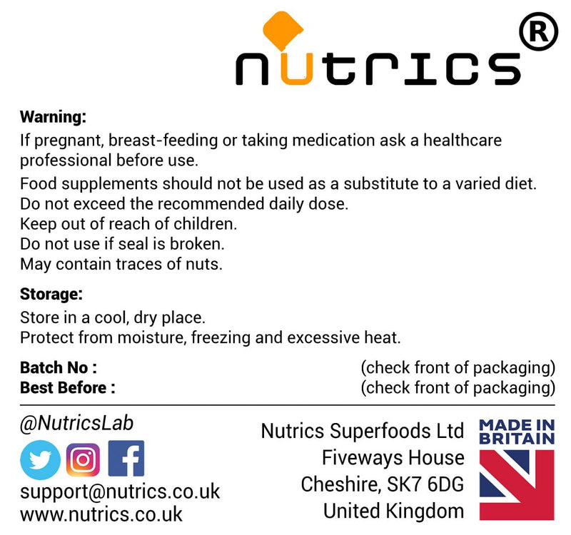 50g Vitamin B5 Pantothenic Acid Calcium D Pantothenate Powder - Pure, Free from Fillers, Binders & Bulking Agents, Suitable for Vegan Vegetarian