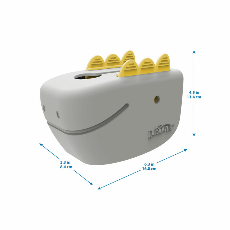 [Australia] - Dr. Brown’s CleanUp Dino-Soft Baby Bath Spout Cover, Soft and Safe on Tub Faucet, Toddler Bathtub Safety for Kids, BPA Free, Certified Plastic Neutral 