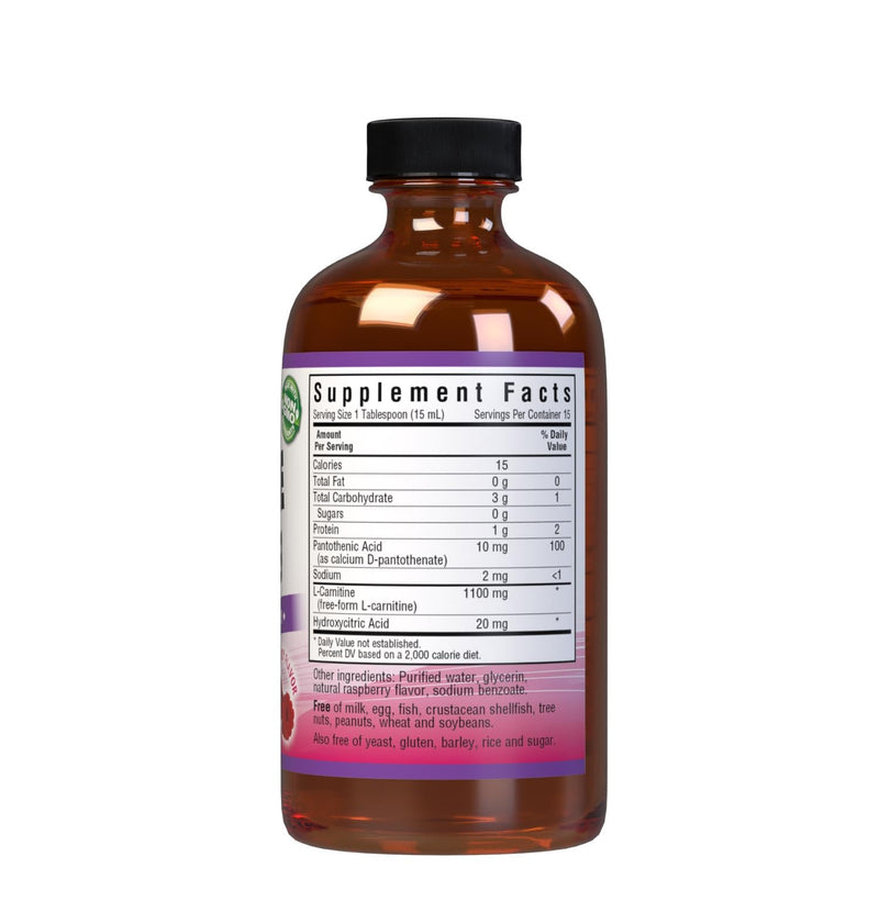 [Australia] - Bluebonnet Liquid L-Carnitine 1100 mg, Raspberry, 8 Fluid Ounce 