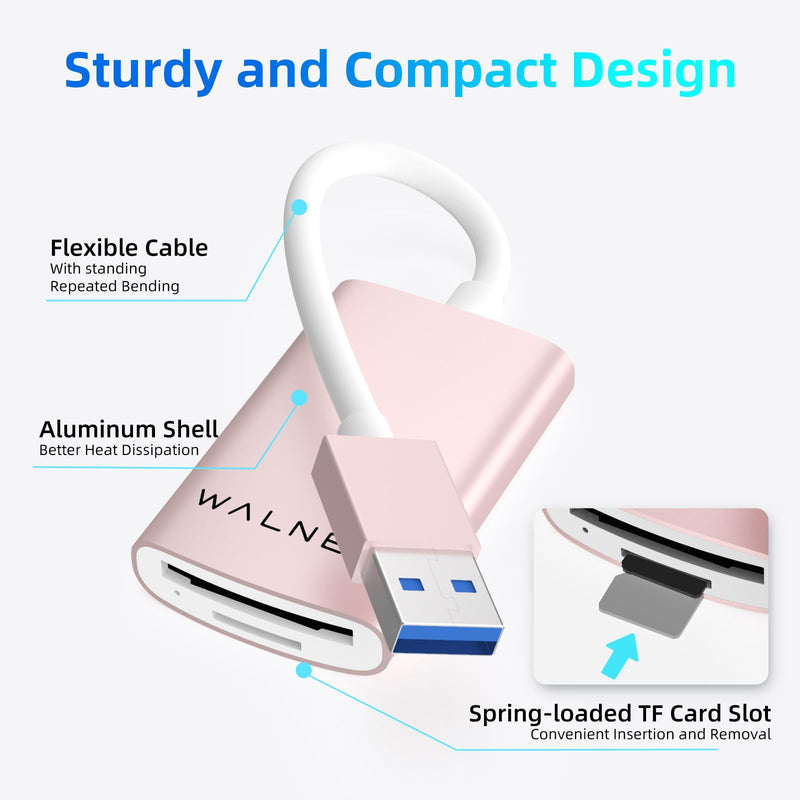 WALNEW Travel Duffel Bag & USB 3.0 SD Card Reader Bundle