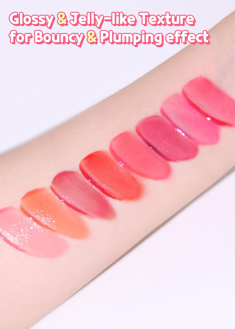 COLORGRAM Juicy Drop Tint 03 Litchi Luster | Juicy Lip Gloss, Glowing Lip Stain with Fruity Colors, Buildable & Blendable, Highly Pigmented Drop Glossy - 03 Litchi Luster